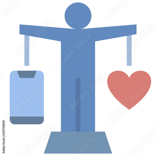 balance flat style icon
