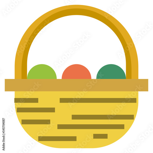 basket flat style icon