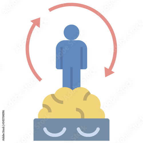 behavior flat style icon