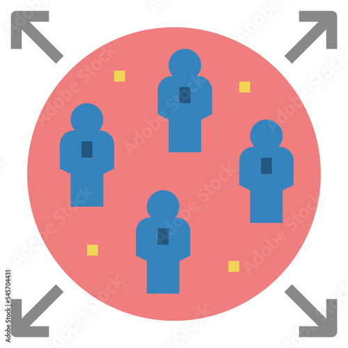 capacity flat style icon