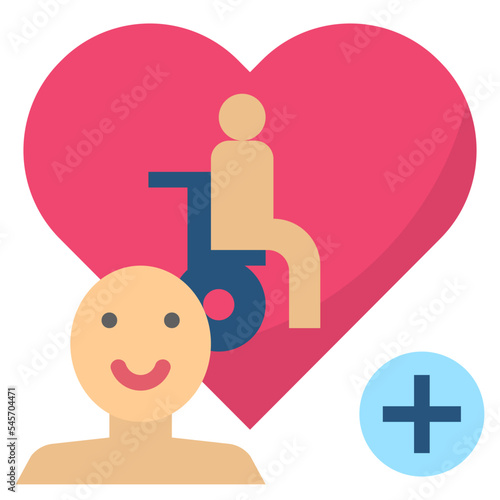 caregiver flat style icon