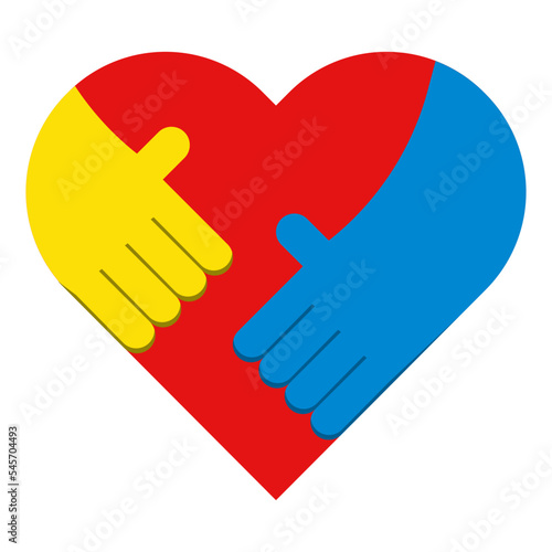 caring flat style icon