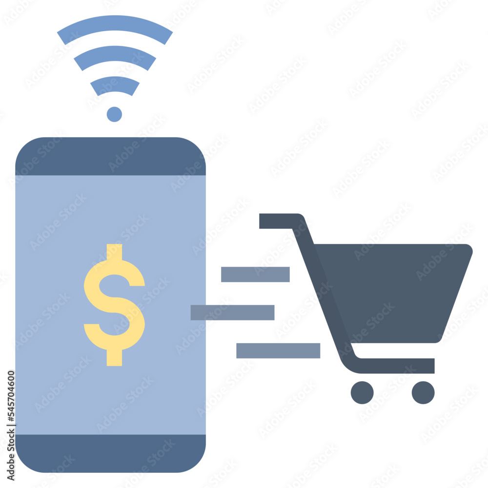 Obraz premium checkout flat style icon