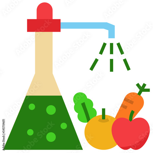 chemical flat style icon