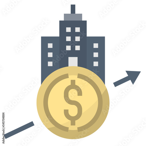 company flat style icon