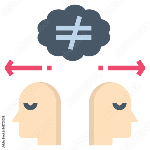 conflict flat style icon