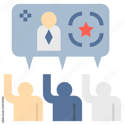 consensus flat style icon