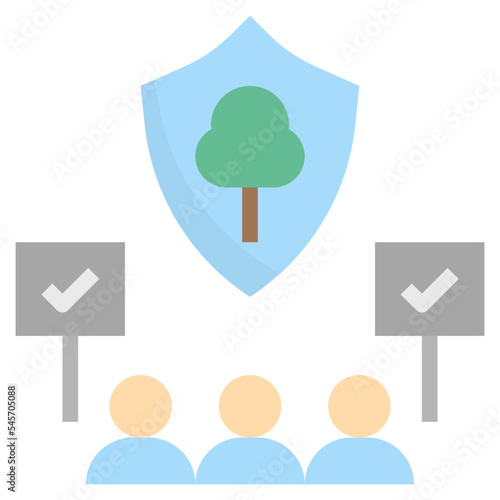 consensus flat style icon