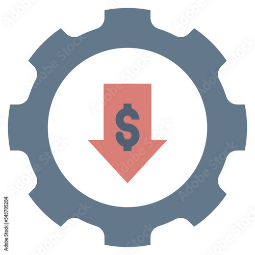 cost flat style icon