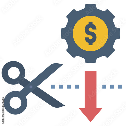 cost flat style icon