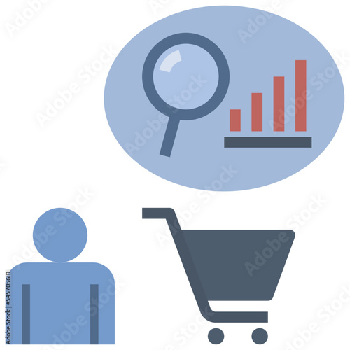 demand flat style icon
