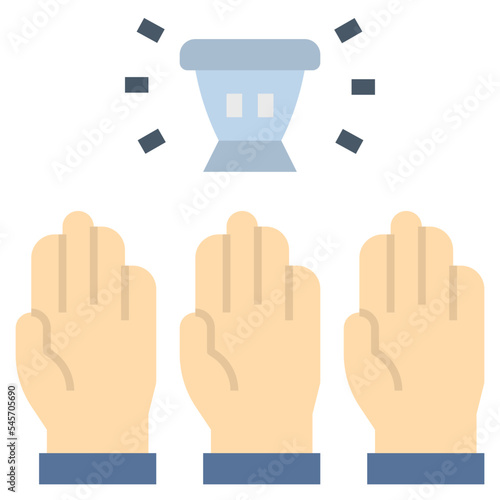 democracy flat style icon