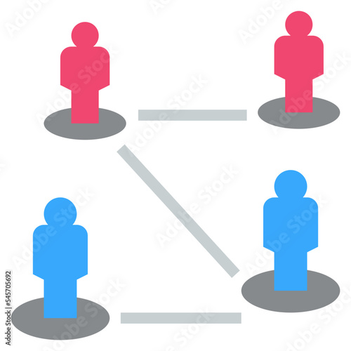 demographic flat style icon