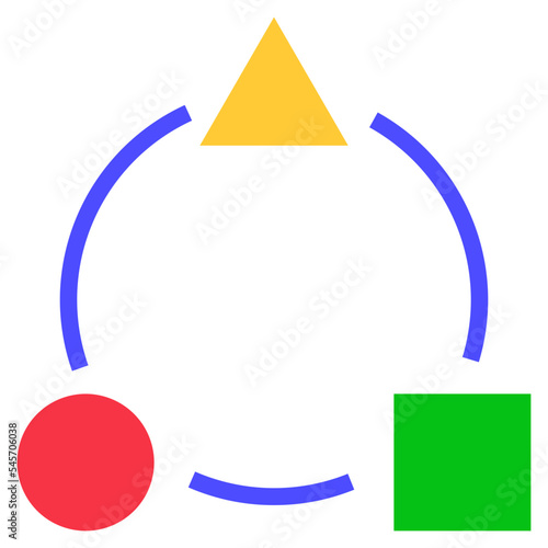 diversify flat style icon