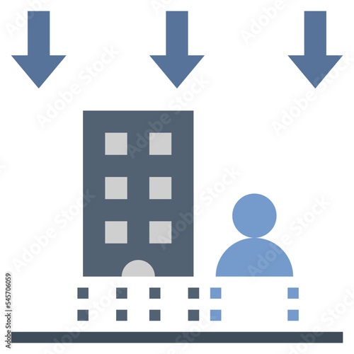 downsizing flat style icon