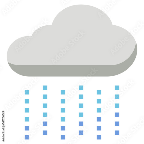 drizzle flat style icon