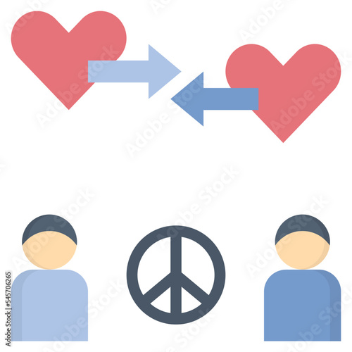empathy flat style icon