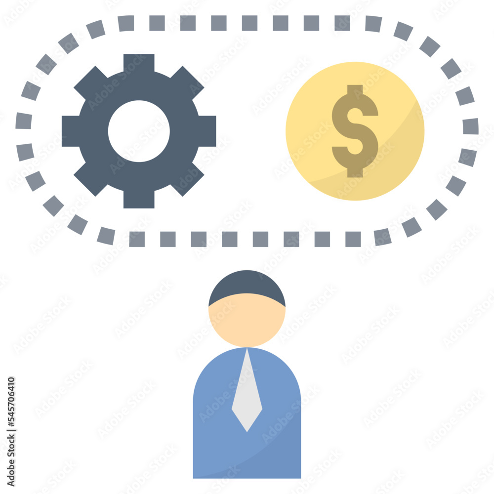 entrepreneur flat style icon entrepreneur flat style icon