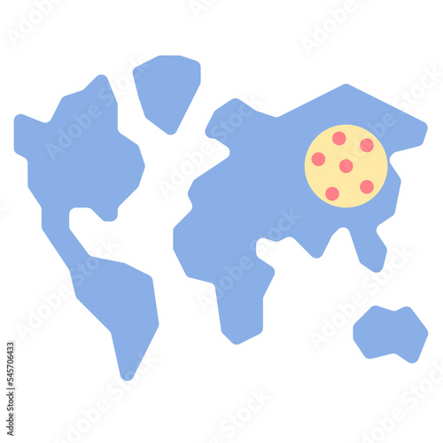 epidemic flat style icon