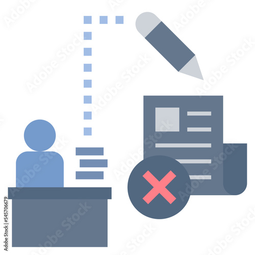 fabrication flat style icon