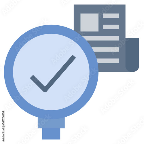 fact flat style icon