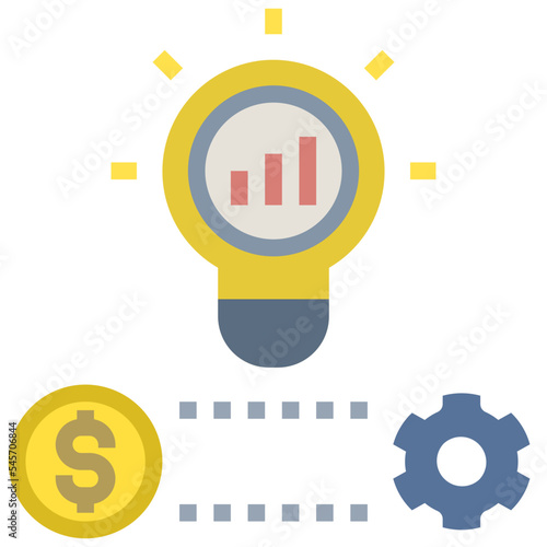 fiscal flat style icon