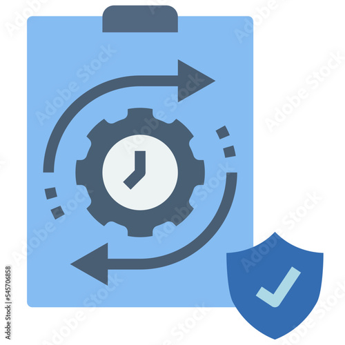 flexible flat style icon