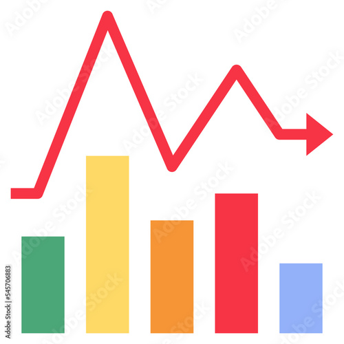 fluctuate flat style icon
