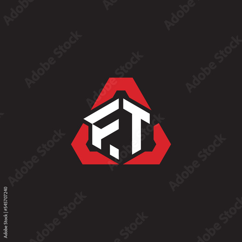 FT initial logo esport team concept ideas photo