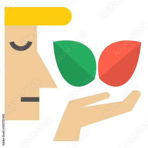 herb flat style icon