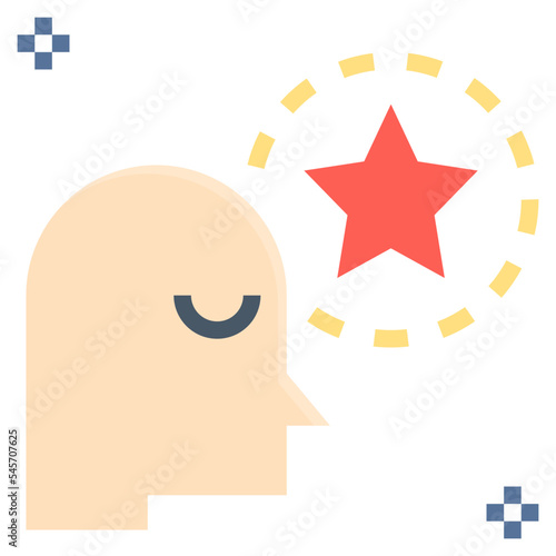 ideology flat style icon