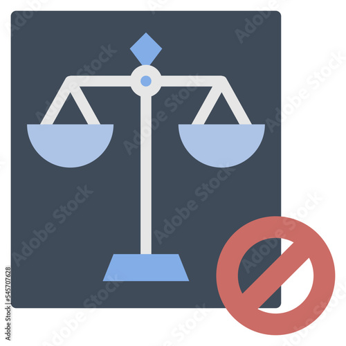 illegal flat style icon