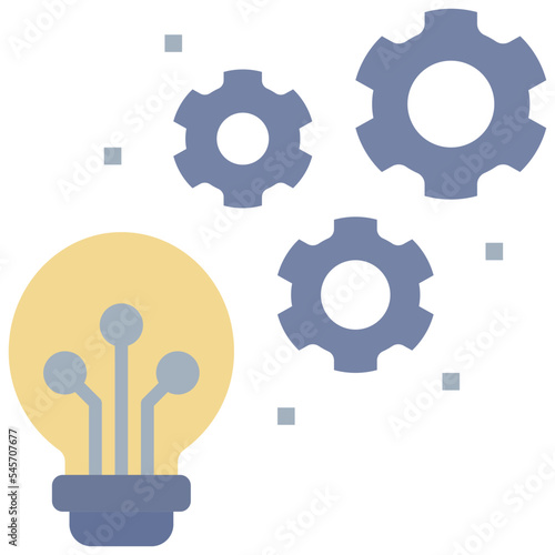 implementation flat style icon