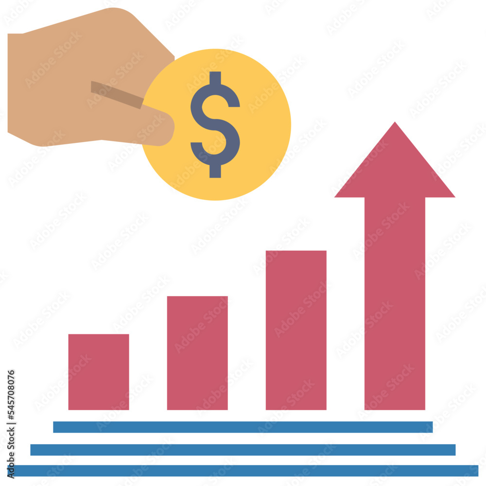 investment flat style icon investment flat style icon