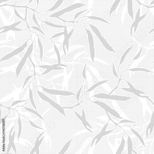 Flowering canola, canola seed pod, canola beans in seamless pattern