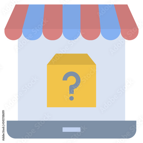 marketplace flat style icon