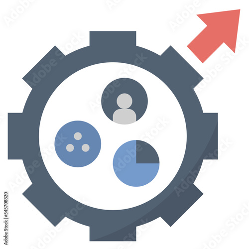 metric flat style icon