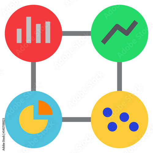 metric flat style icon