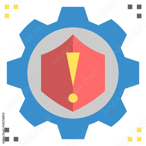 mitigation flat style icon