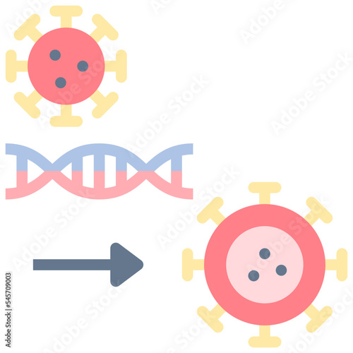 mutation flat style icon