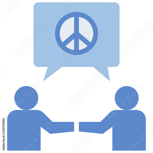 negotiate flat style icon