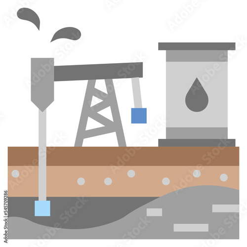 oilfield flat style icon