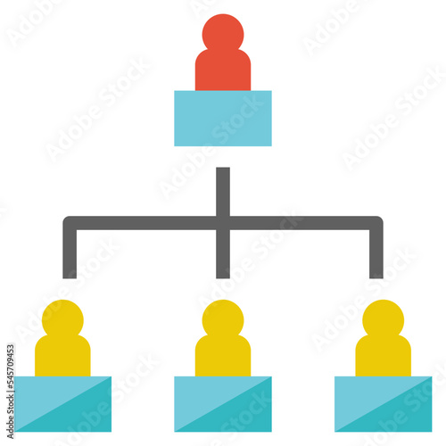 organisation flat style icon
