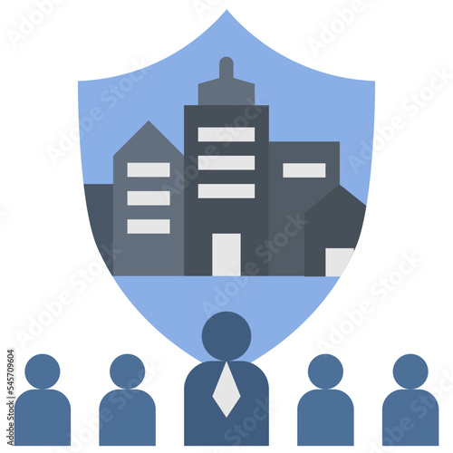 participate flat style icon