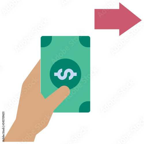 payment flat style icon