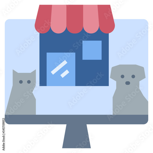 pet flat style icon