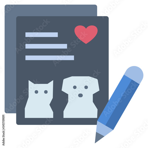 pet flat style icon