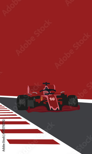 Bild auf Leinwand Affiche formule 1 Leclerc