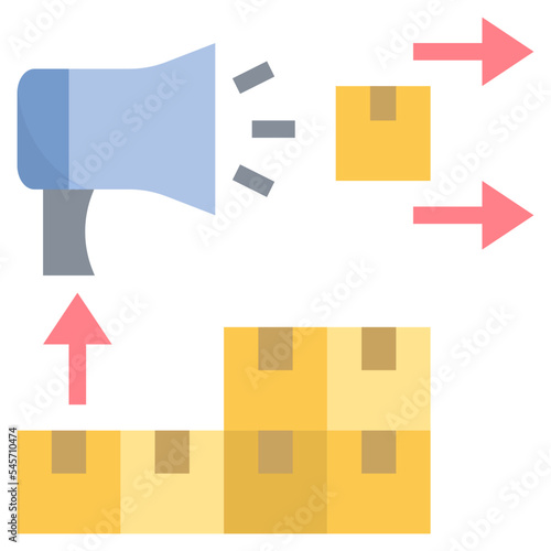 promote flat style icon