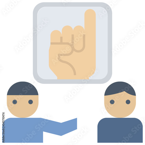 promise flat style icon